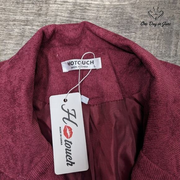 Hotouch 4 Button Corduroy Blazer Size L - Picture 2 of 6